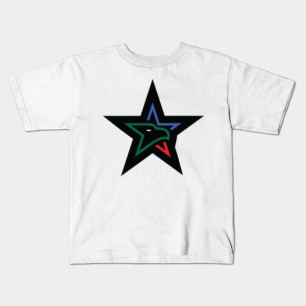 Latino Baseball League Star Logo Kids T-Shirt by Latino Baseball League - Topeka